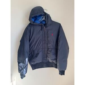 VTG Polo Ralph Lauren Jacket Mens Down Feather Hooded Puffer Coat